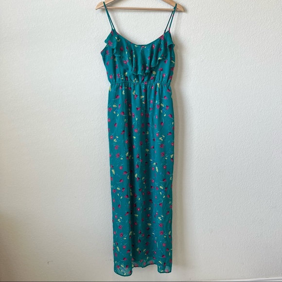I Heart Robson Green Floral Maxi Dress - Picture 2 of 8